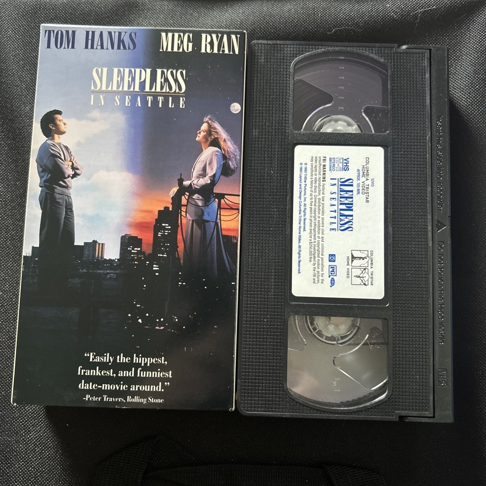 Sleepless in Seattle VHS Movie 1993 Meg Ryan, Tom Hanks